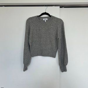 & Other Stories Gray Cropped Sweater, size XS